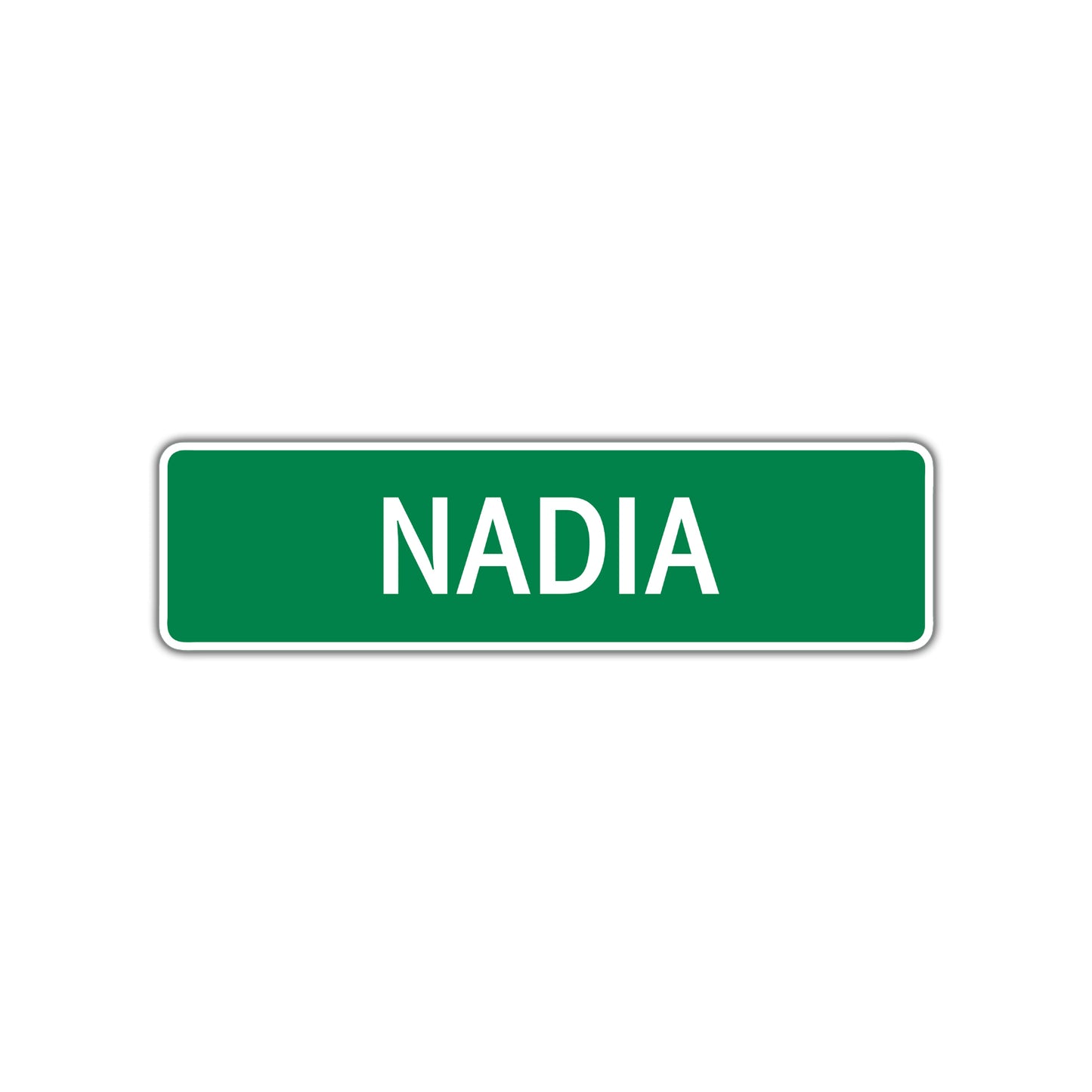 Nadia Street Sign Children Name Room Plate