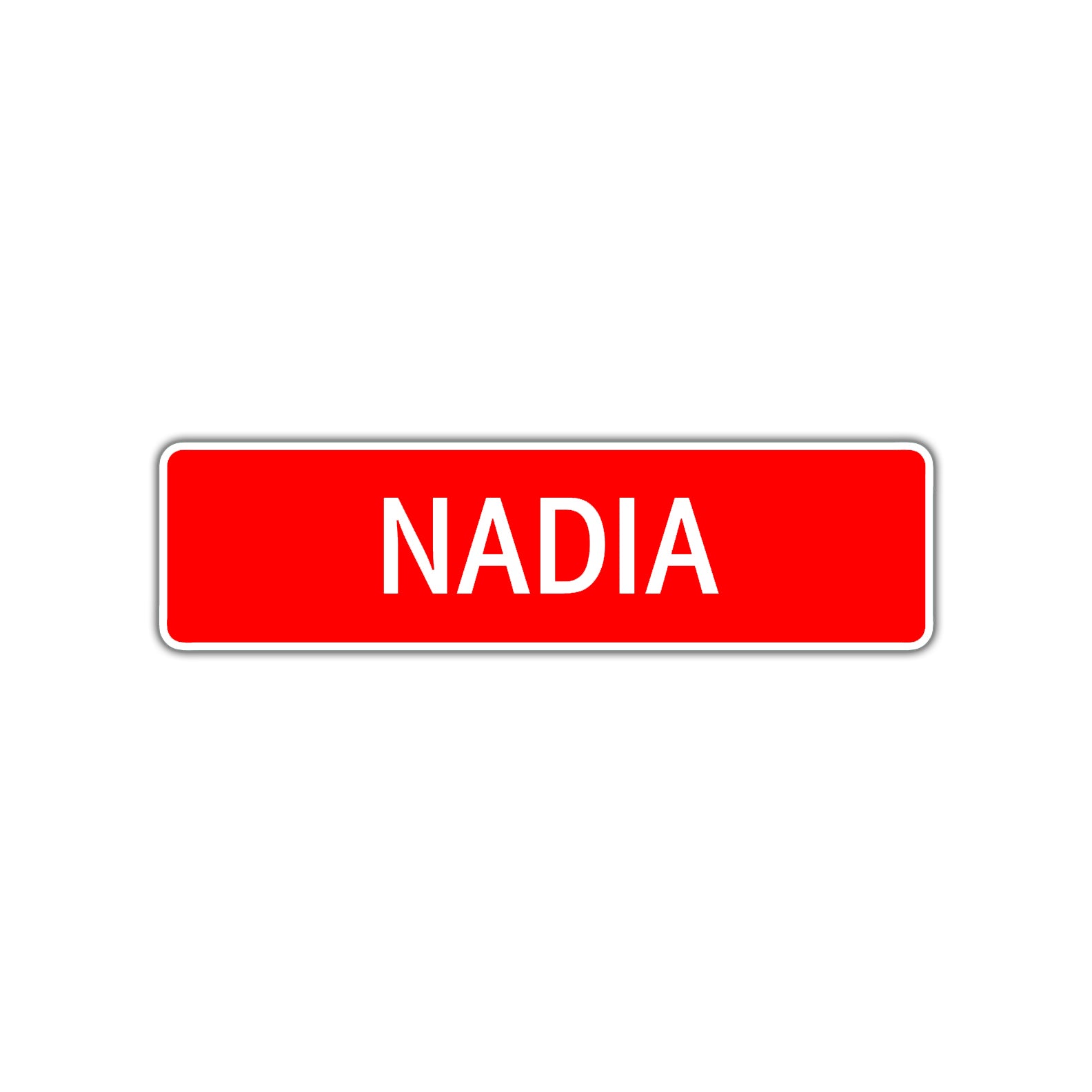 Nadia Street Sign Children Name Room Plate