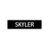 Skyler Street Sign Children Name Room Plate