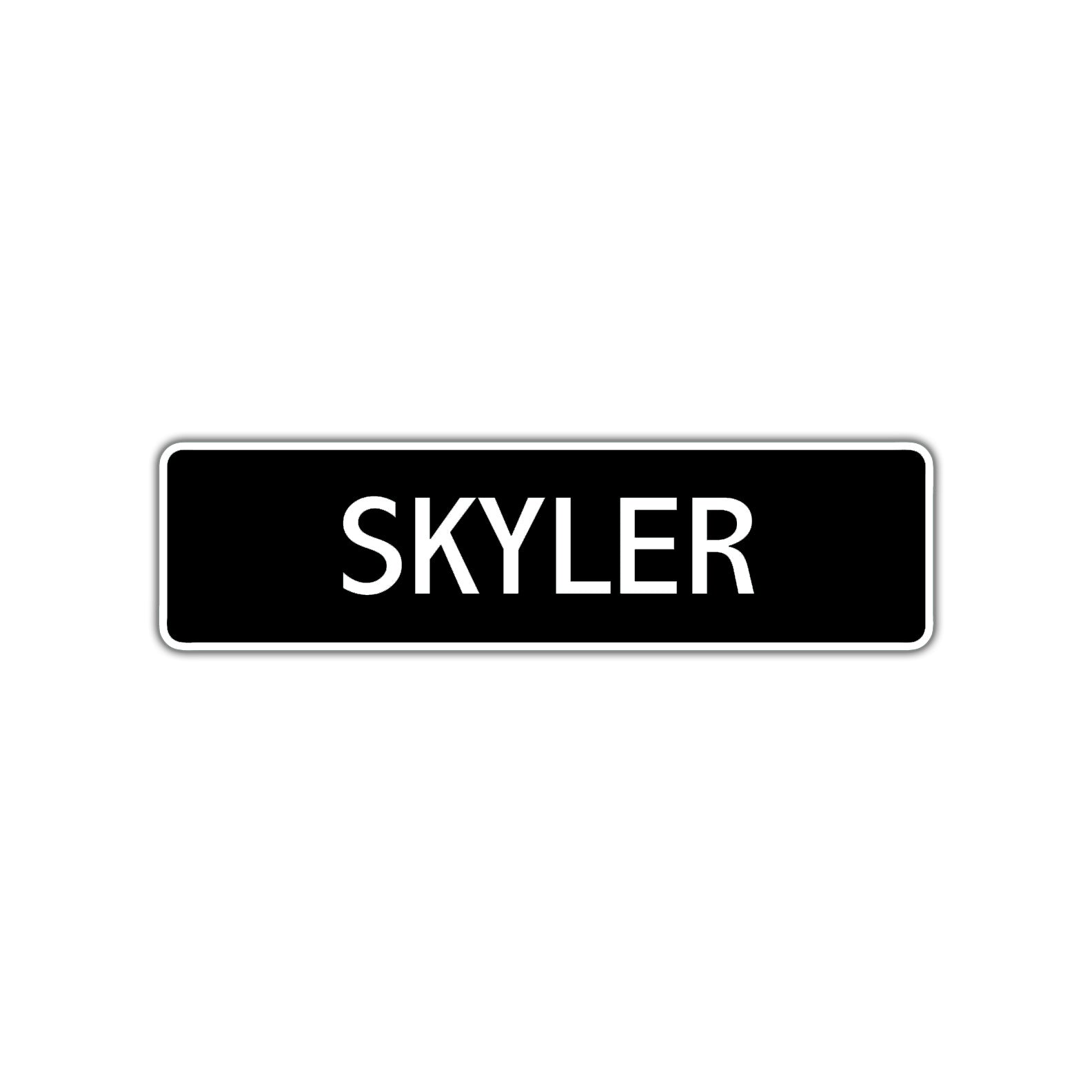 Skyler Street Sign Children Name Room Plate
