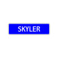 Skyler Street Sign Children Name Room Plate