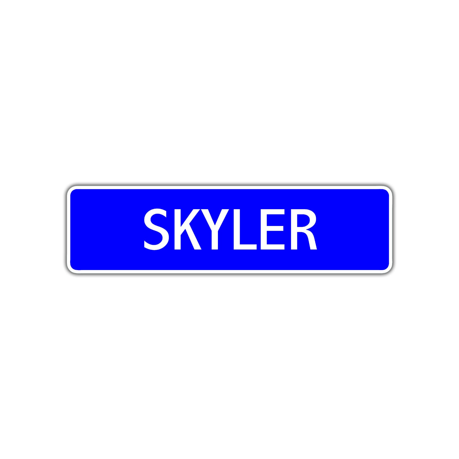 Skyler Street Sign Children Name Room Plate