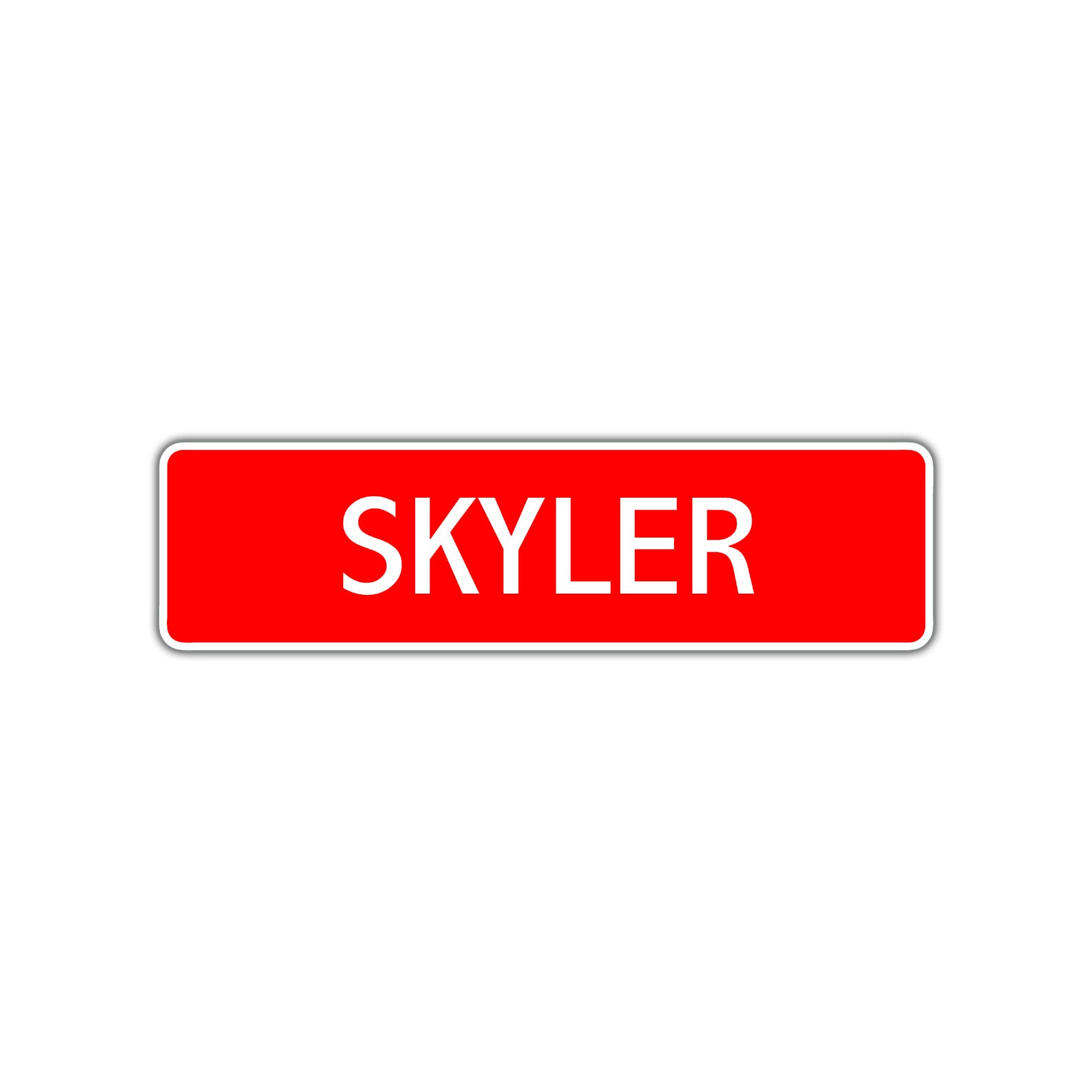 Skyler Street Sign Children Name Room Plate