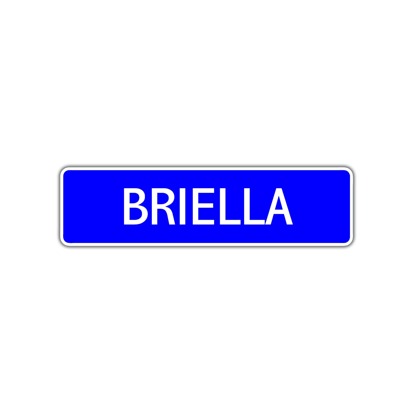 Briella Street Sign Children Name Room Plate