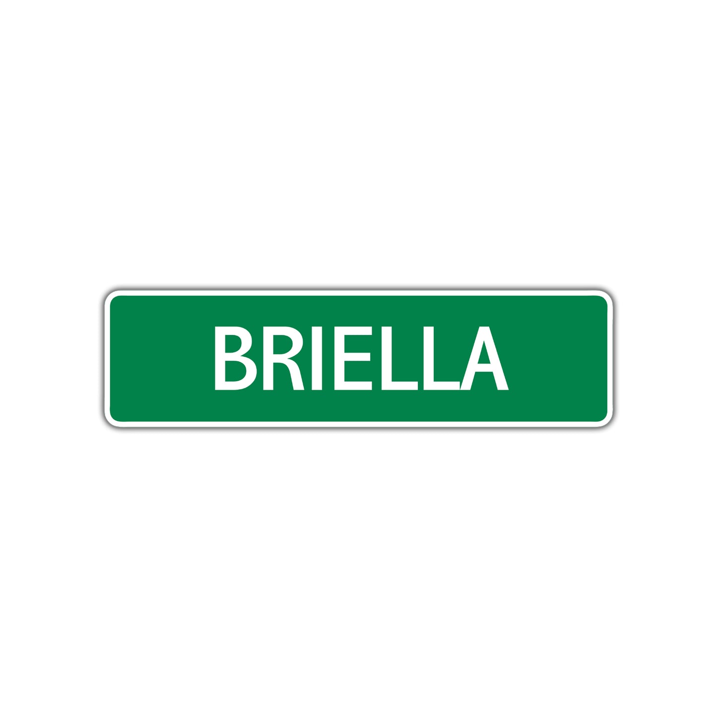 Briella Street Sign Children Name Room Plate