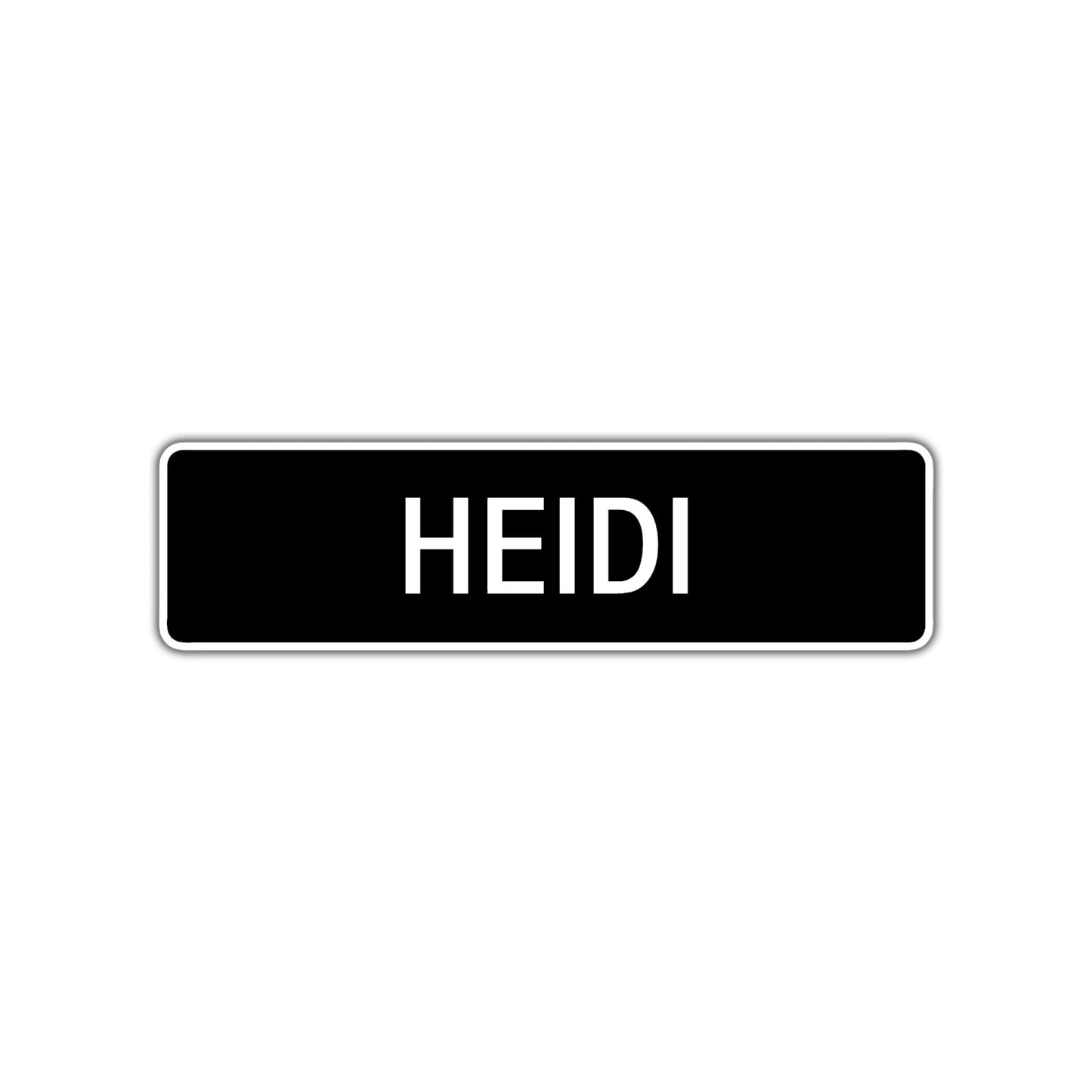 Heidi Street Sign Children Name Room Plate