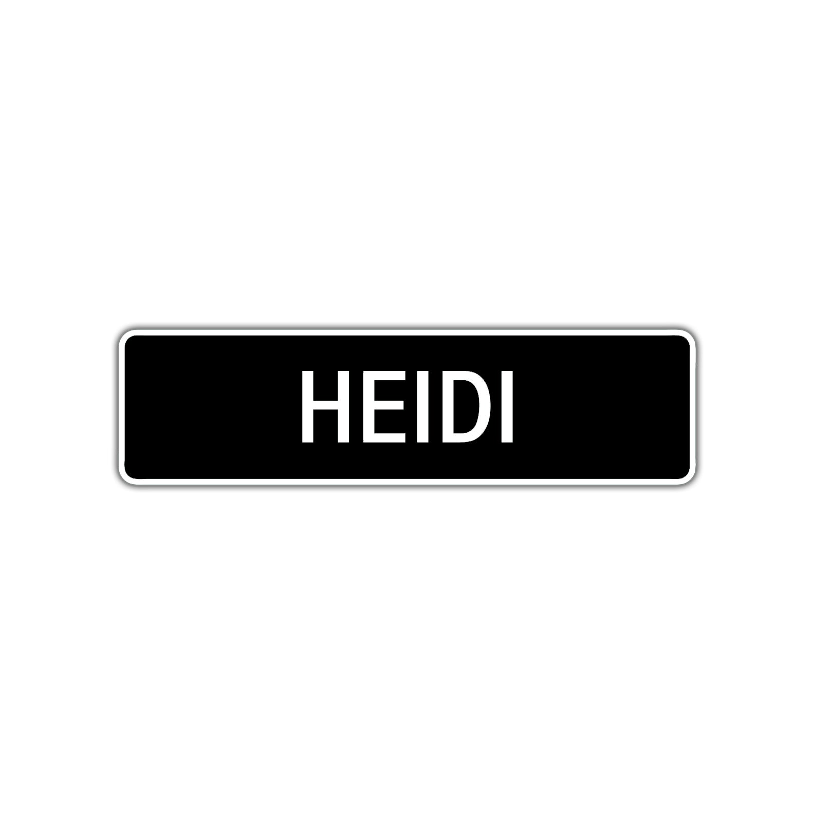 Heidi Street Sign Children Name Room Plate