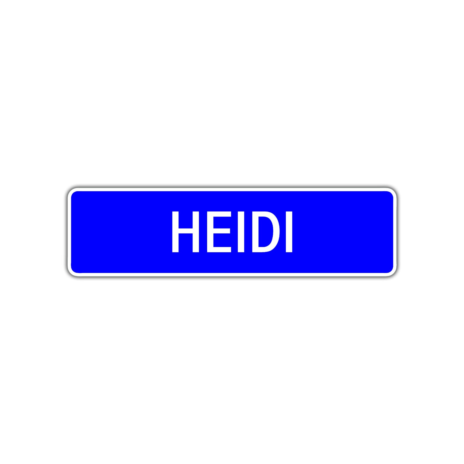 Heidi Street Sign Children Name Room Plate