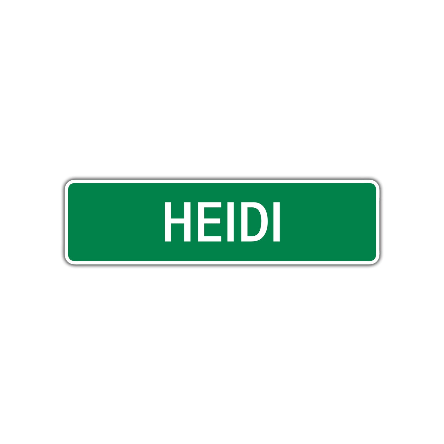 Heidi Street Sign Children Name Room Plate