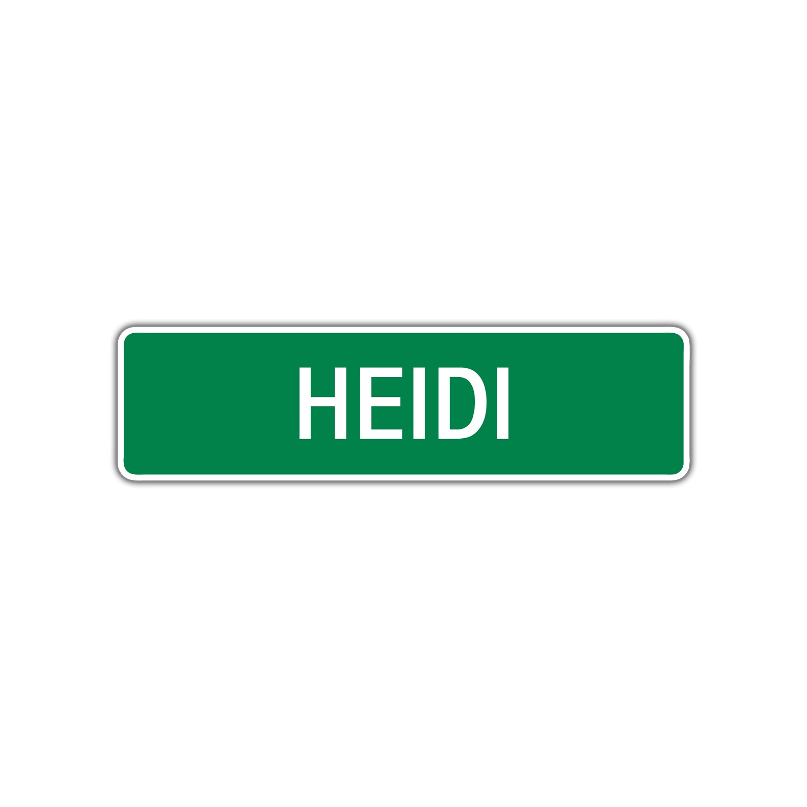 Heidi Street Sign Children Name Room Plate