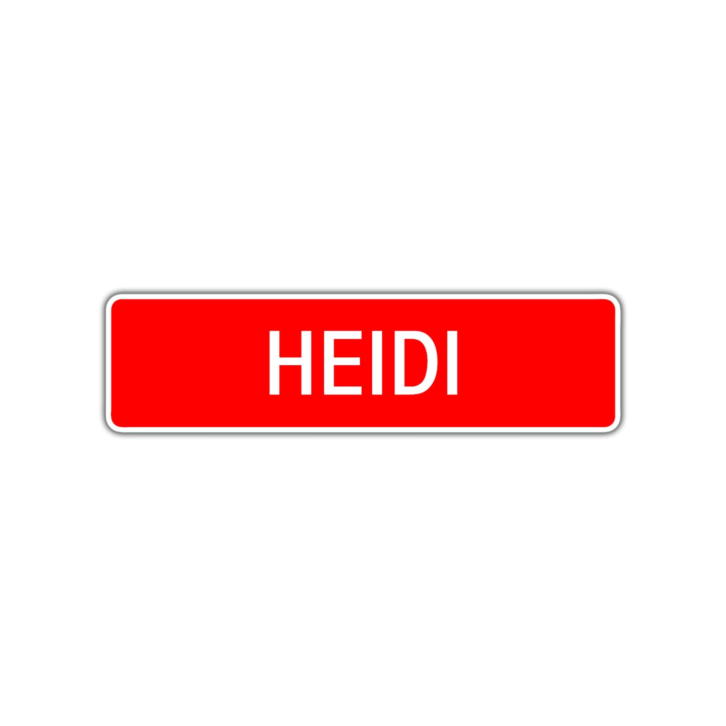 Heidi Street Sign Children Name Room Plate