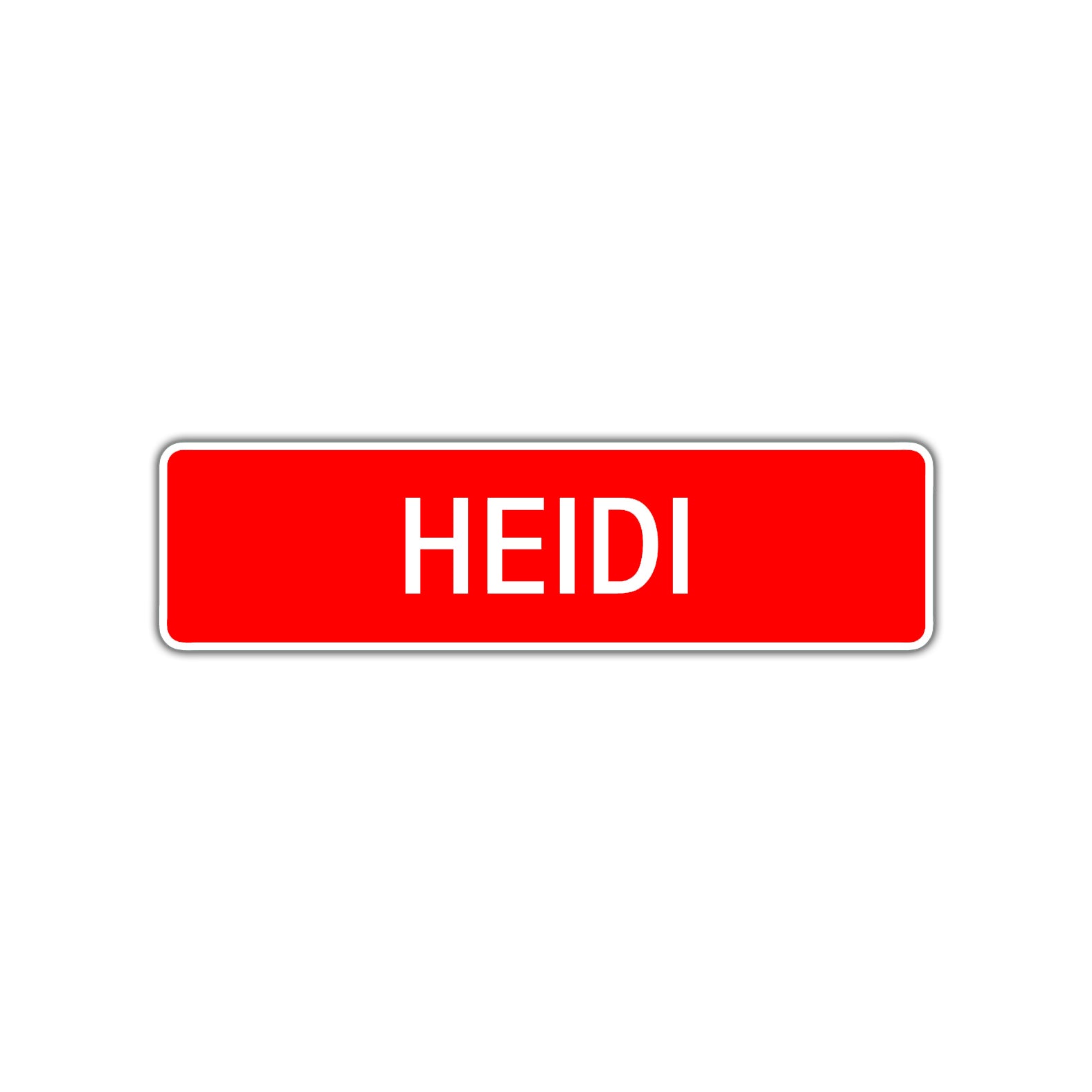 Heidi Street Sign Children Name Room Plate