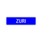 Zuri Street Sign Children Name Room Plate