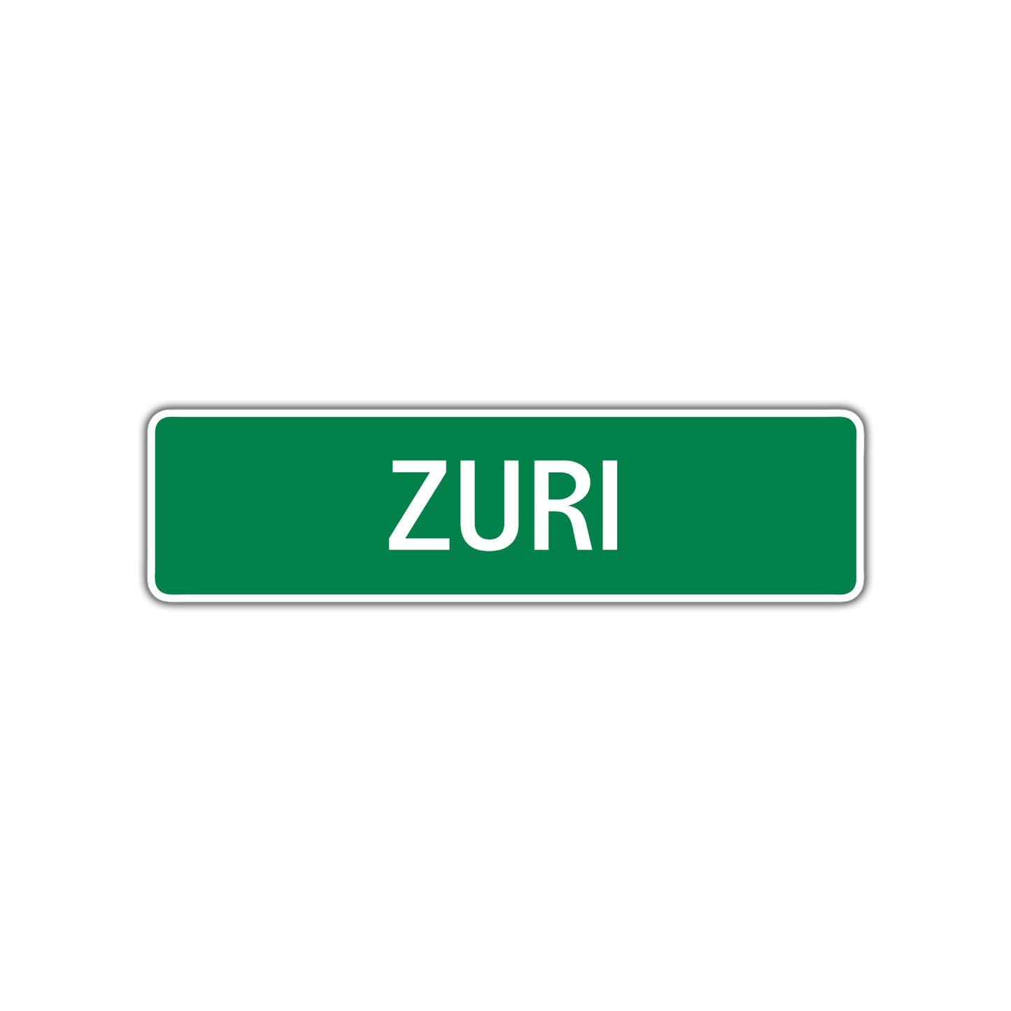 Zuri Street Sign Children Name Room Plate
