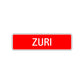 Zuri Street Sign Children Name Room Plate