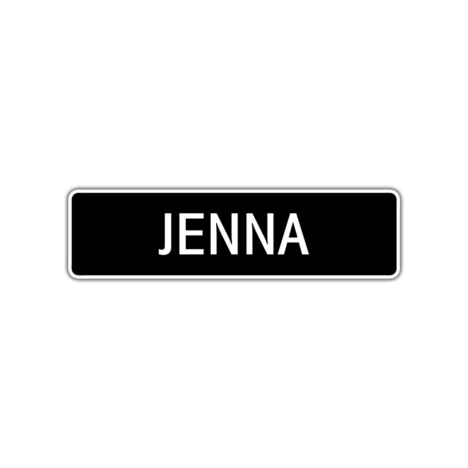 Jenna Street Sign Children Name Room Plate