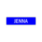 Jenna Street Sign Children Name Room Plate