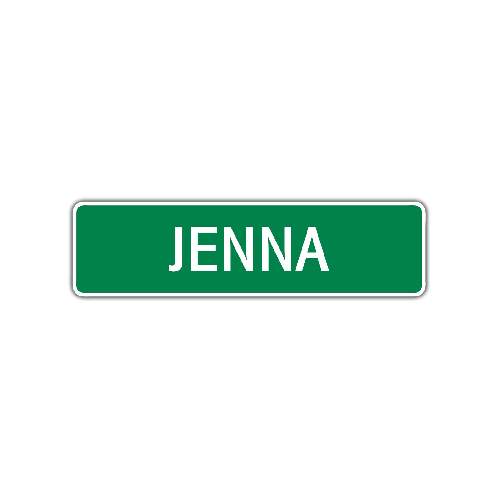 Jenna Street Sign Children Name Room Plate