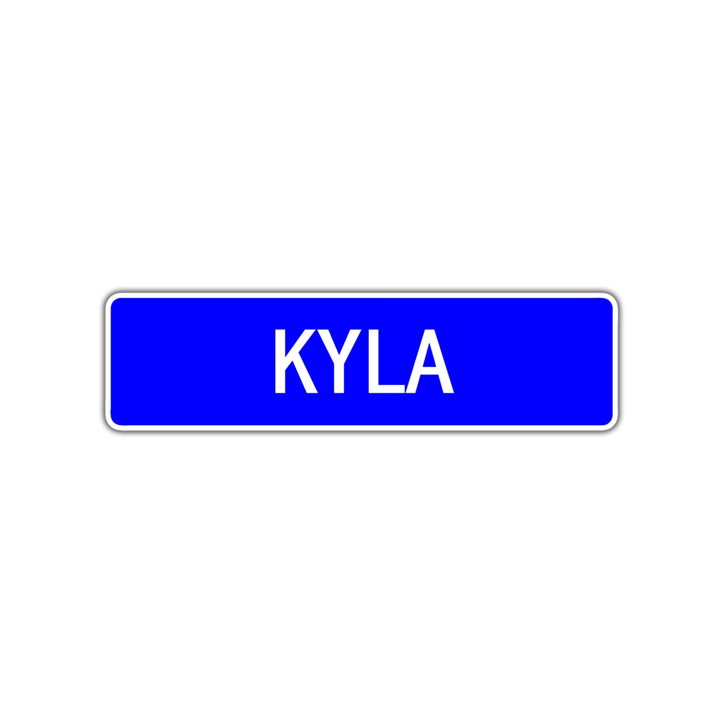 Kyla Street Sign Children Name Room Plate