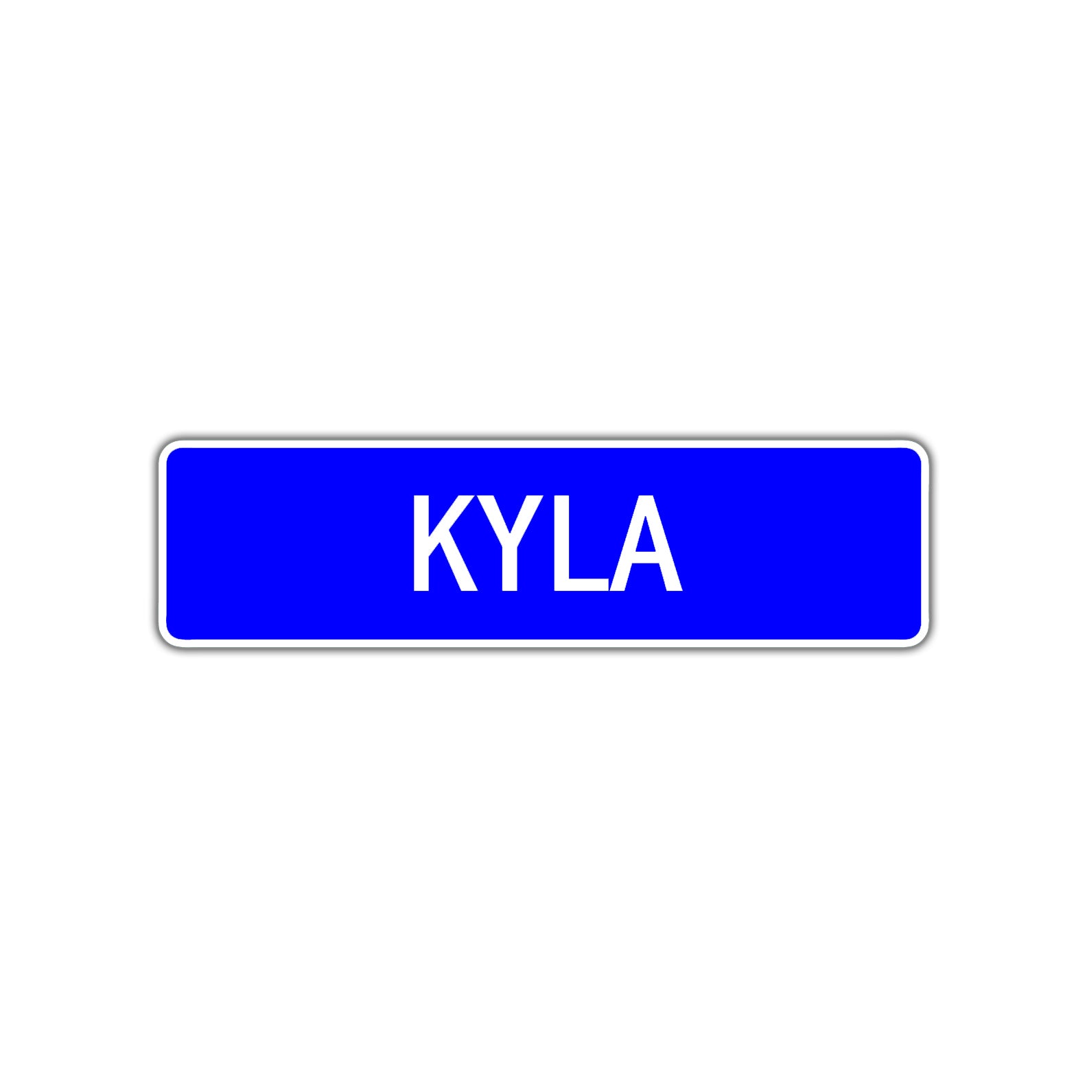 Kyla Street Sign Children Name Room Plate