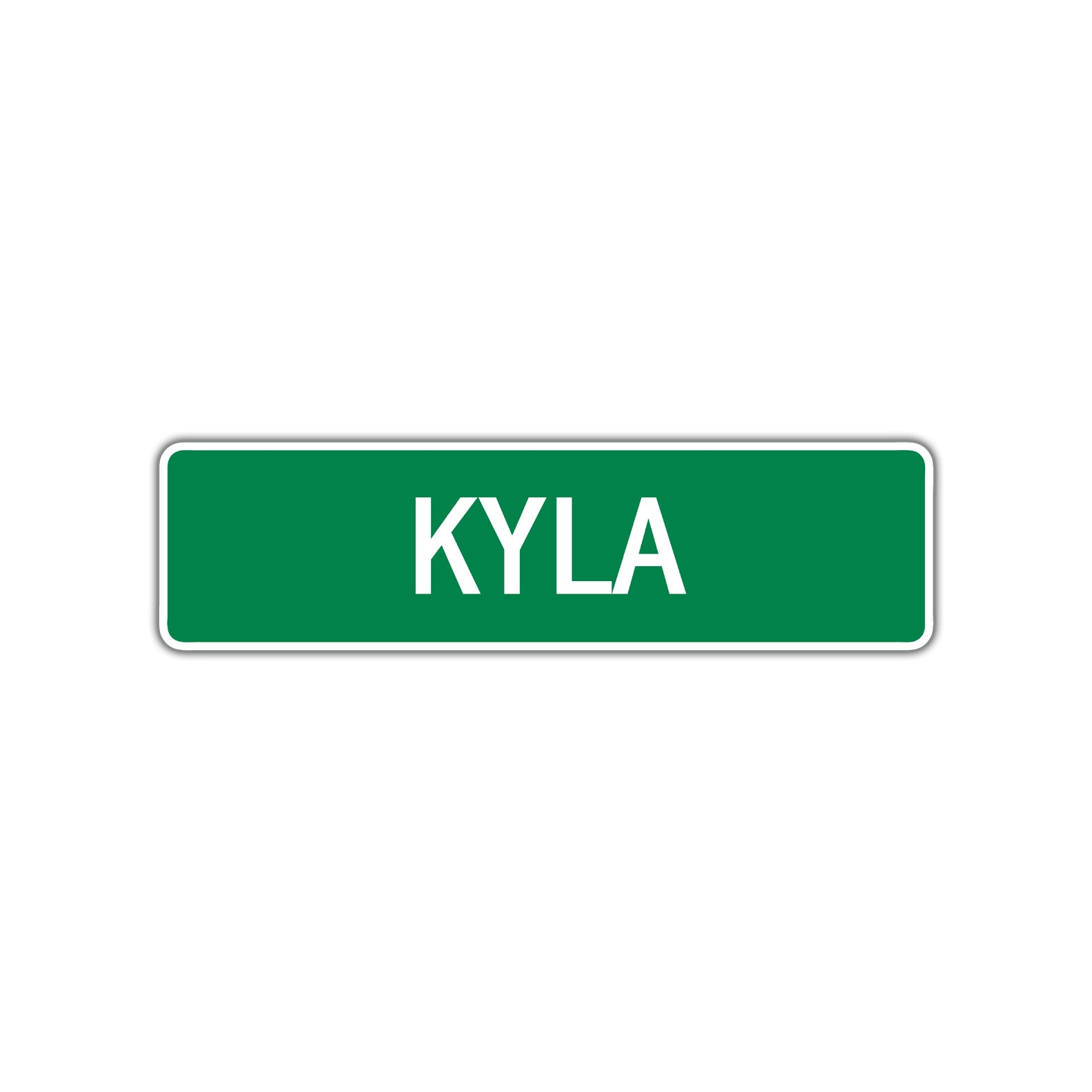 Kyla Street Sign Children Name Room Plate