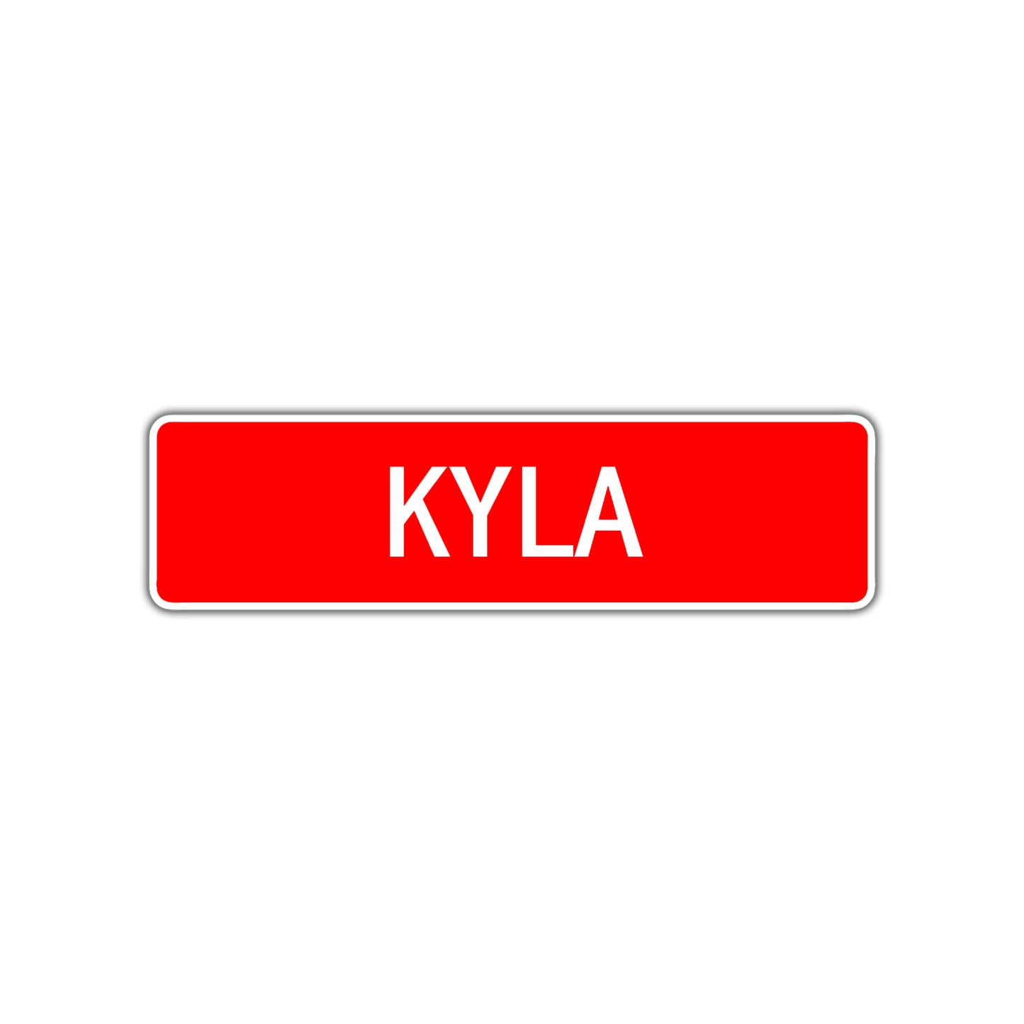 Kyla Street Sign Children Name Room Plate