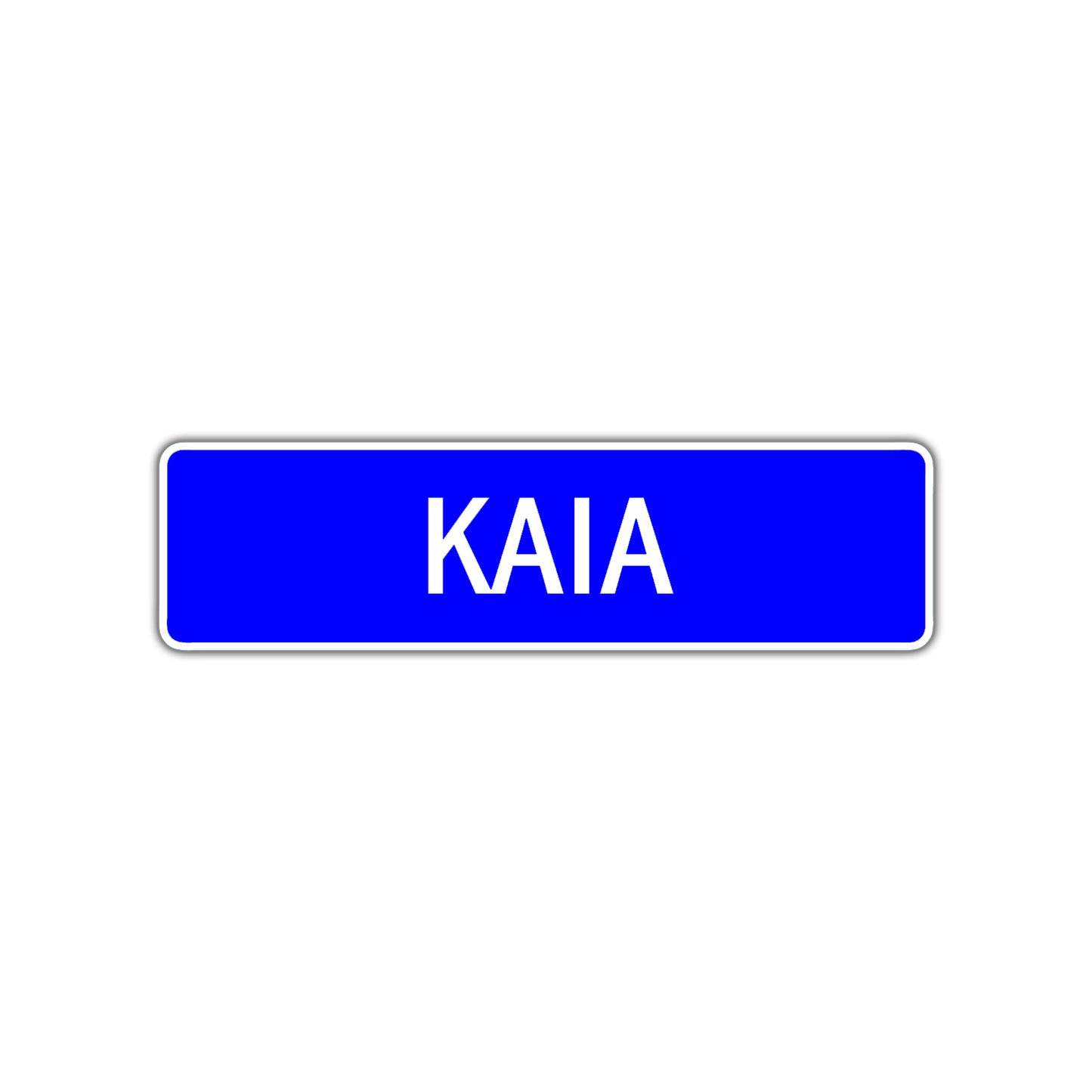 Kaia Street Sign Children Name Room Plate