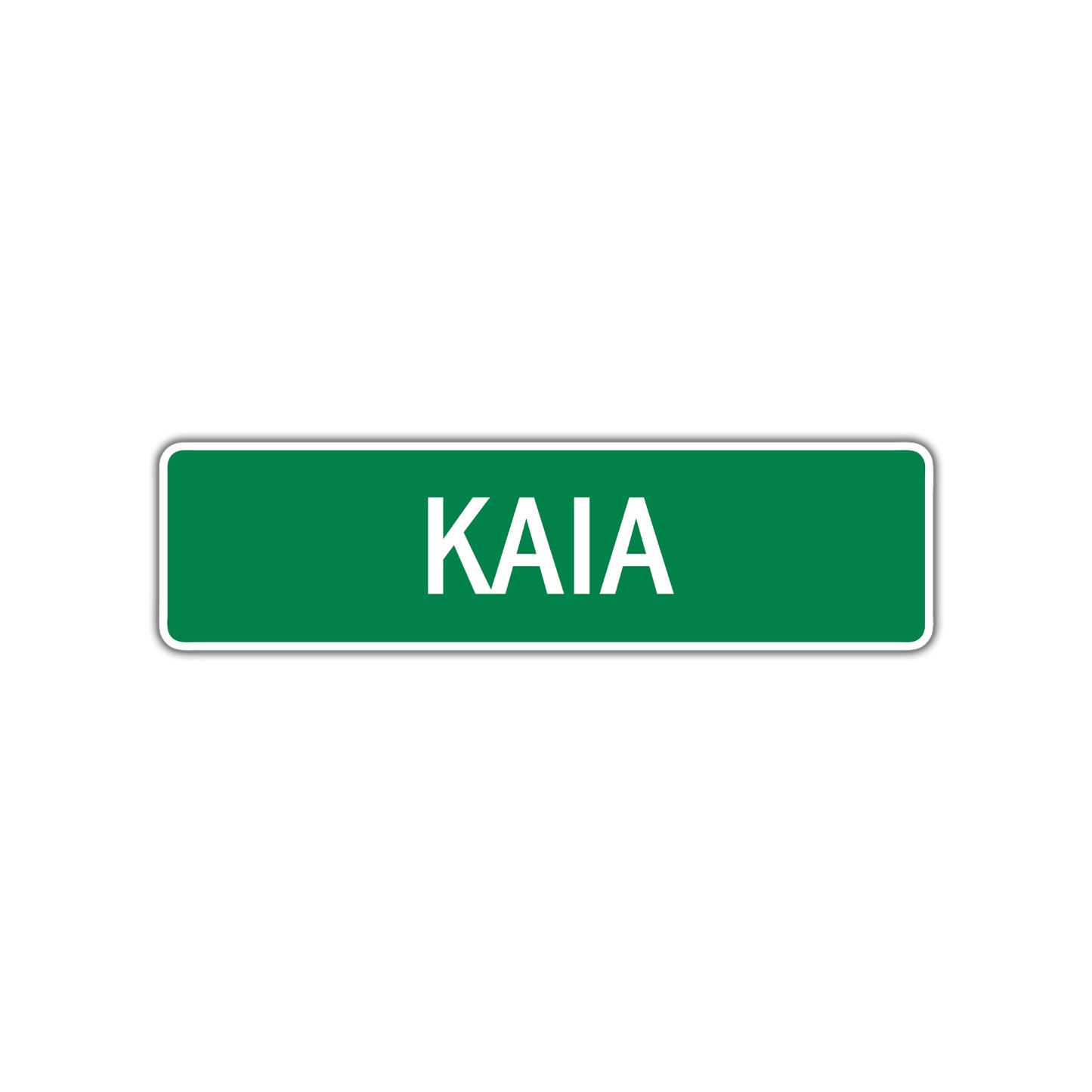 Kaia Street Sign Children Name Room Plate