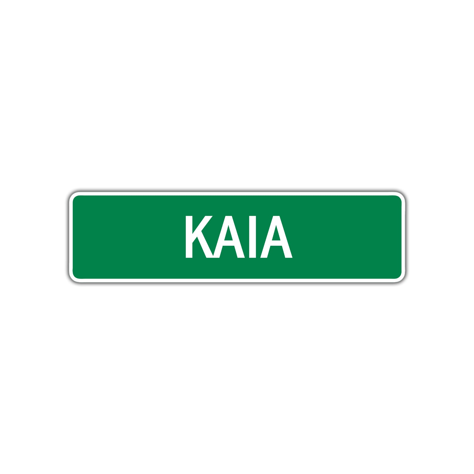 Kaia Street Sign Children Name Room Plate