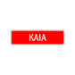 Kaia Street Sign Children Name Room Plate