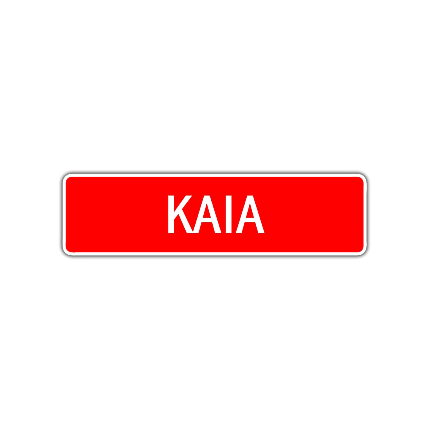 Kaia Street Sign Children Name Room Plate