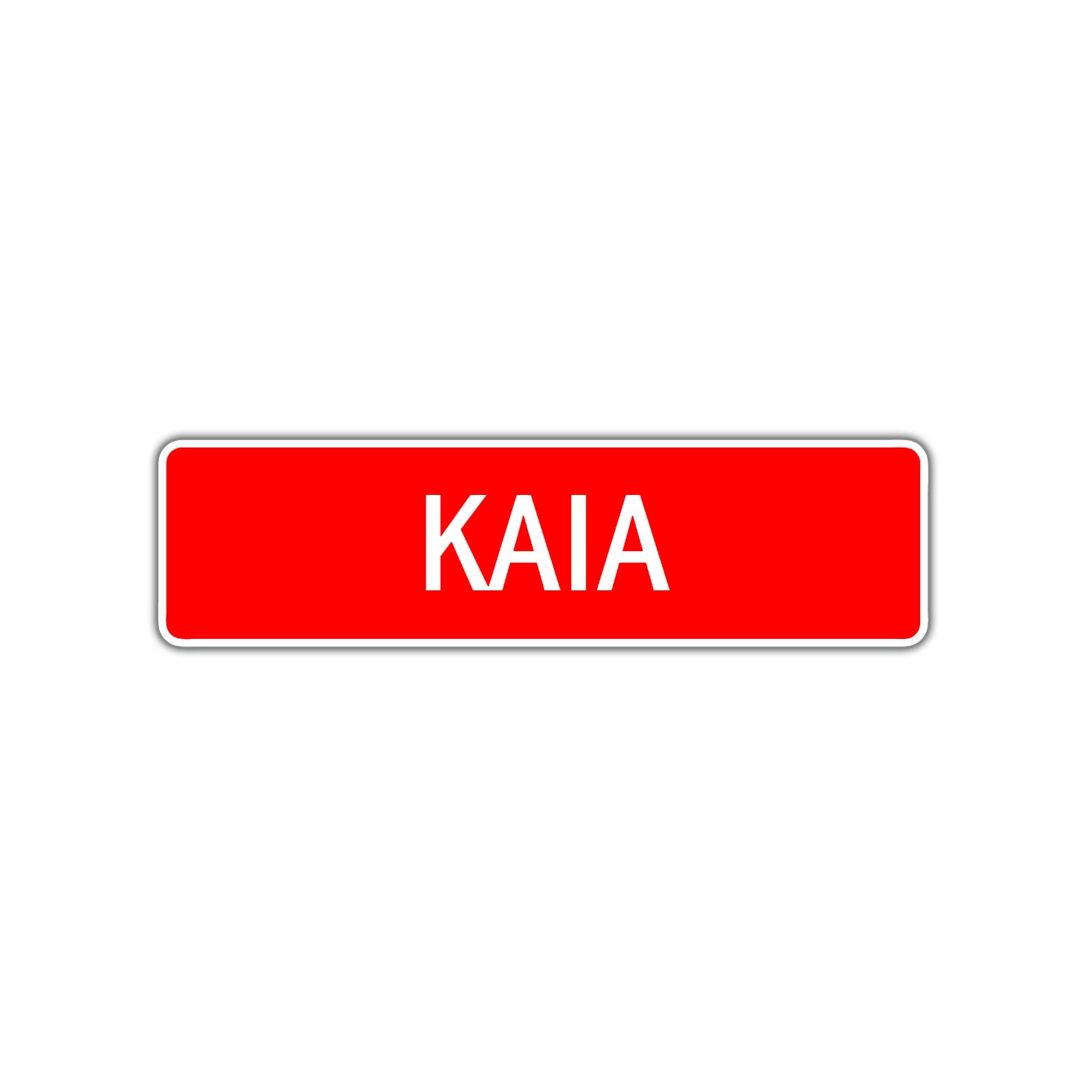 Kaia Street Sign Children Name Room Plate