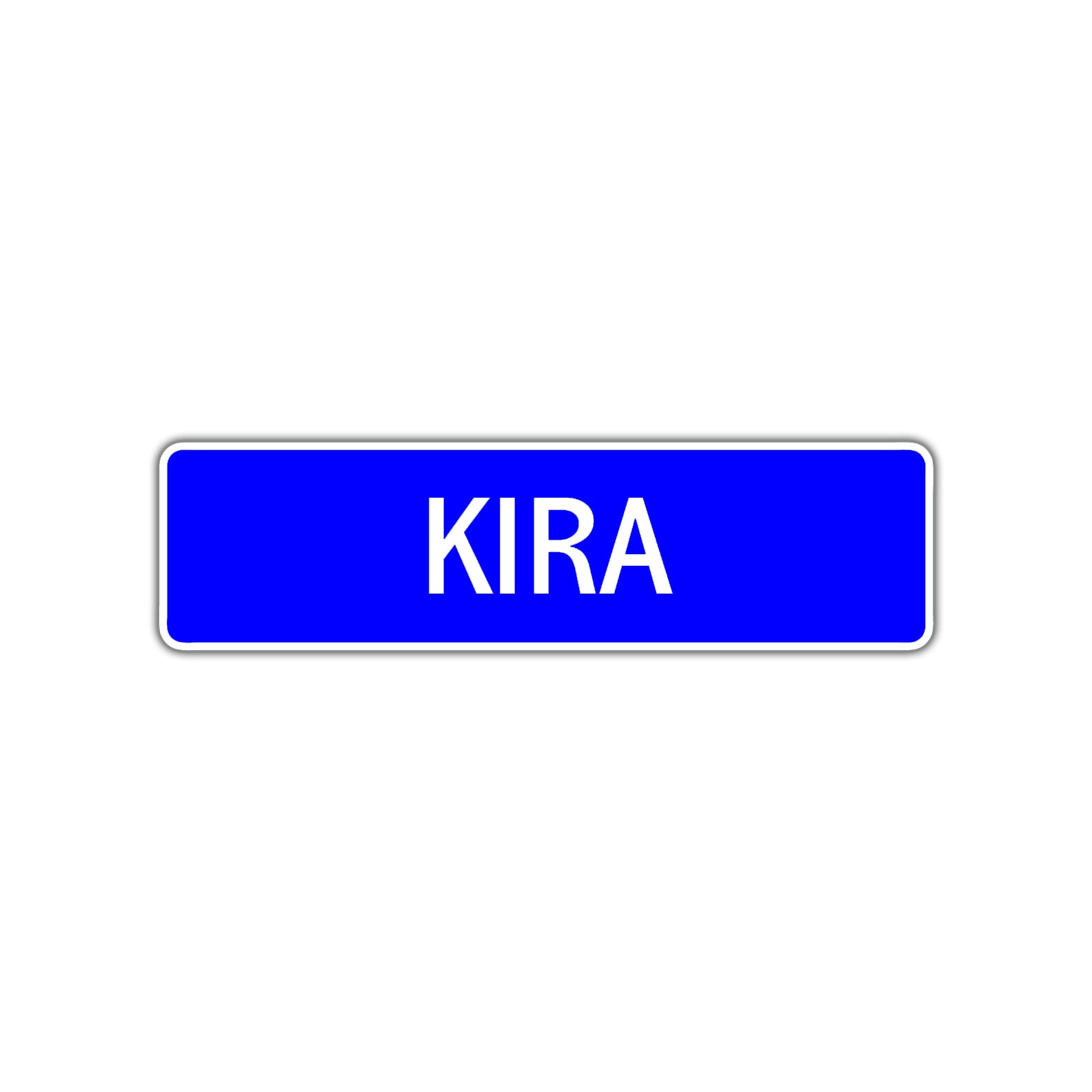 Kira Street Sign Children Name Room Plate
