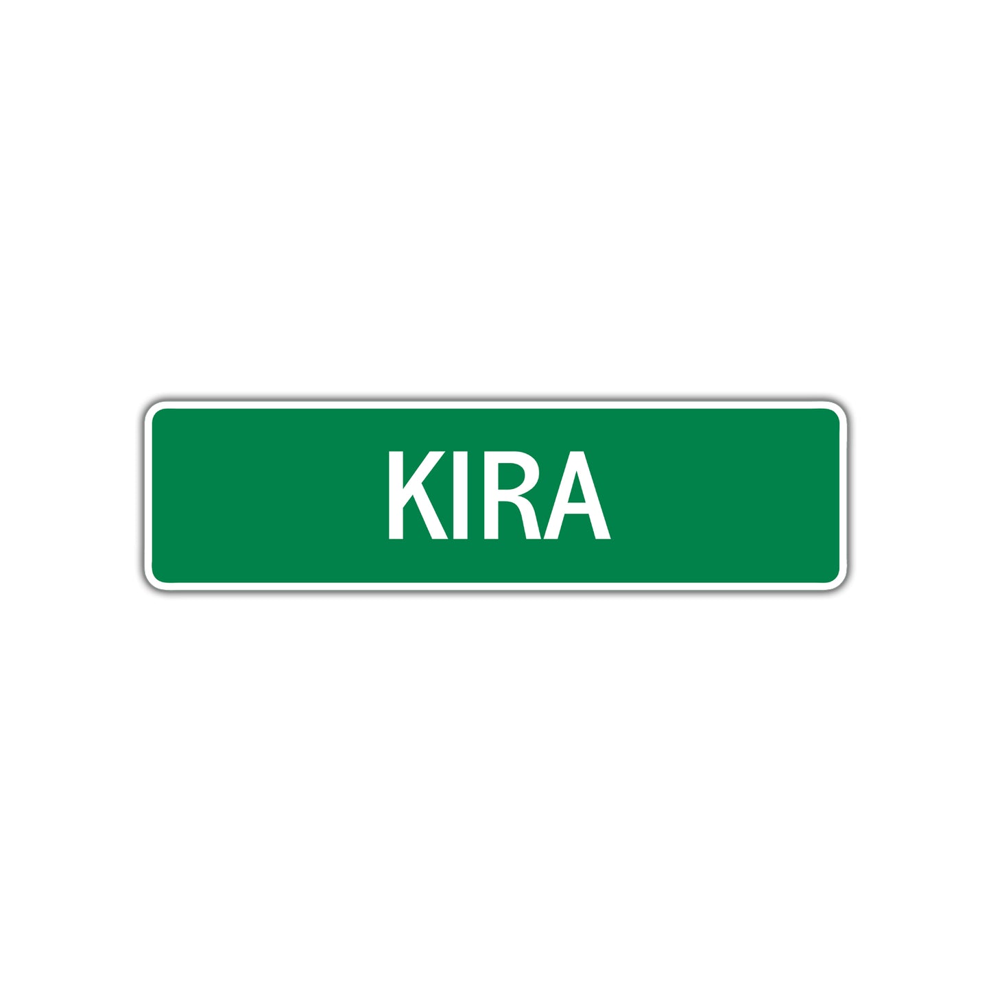 Kira Street Sign Children Name Room Plate