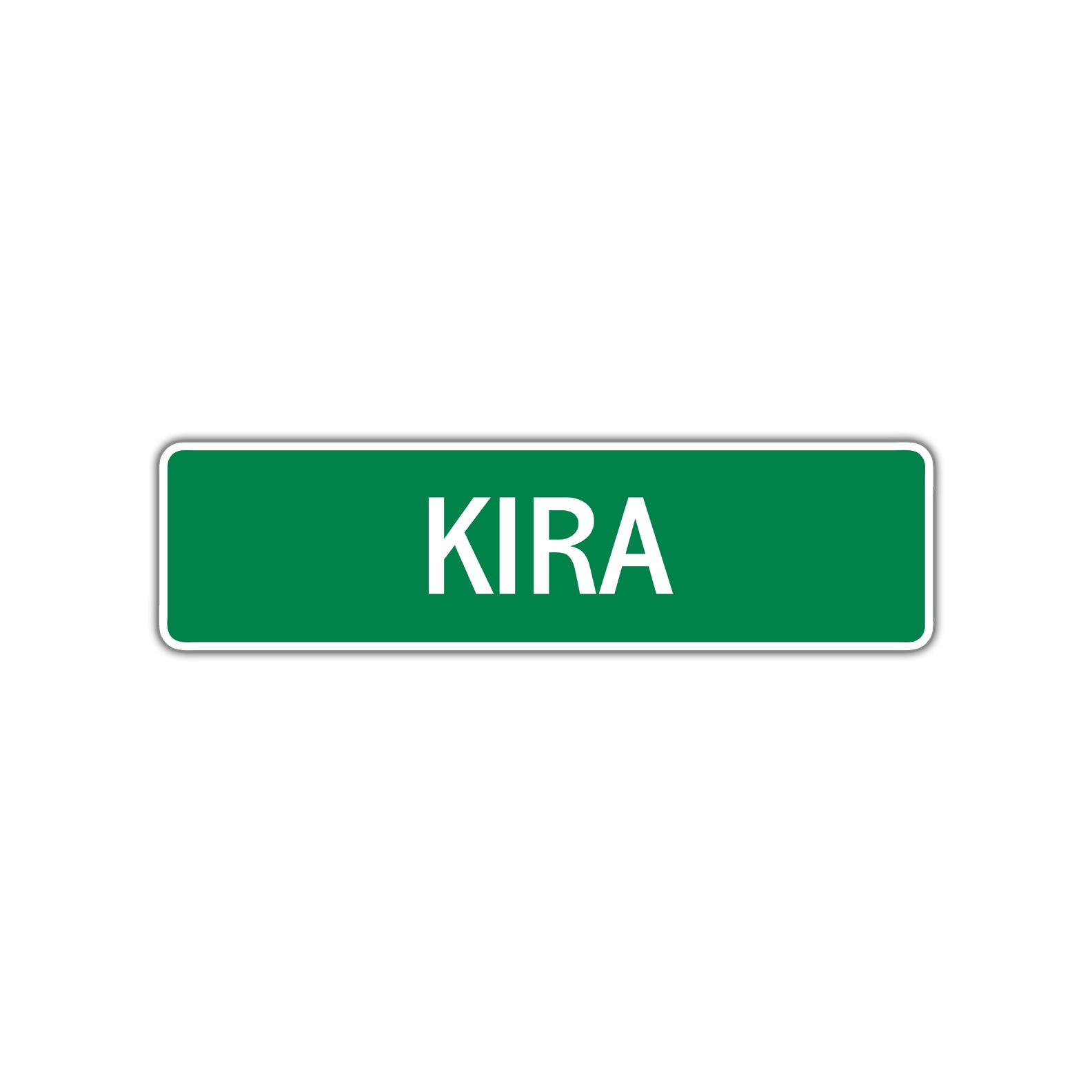 Kira Street Sign Children Name Room Plate