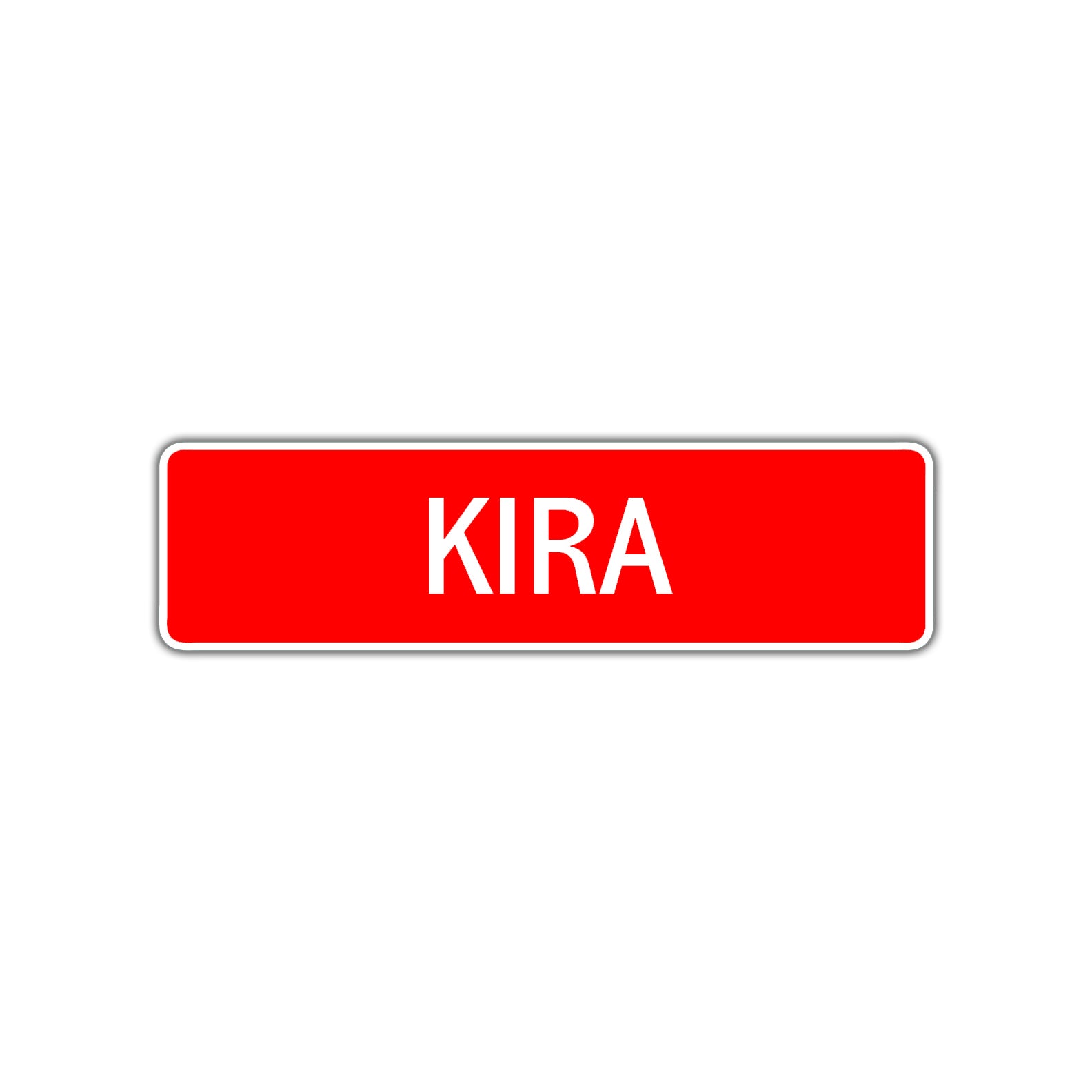 Kira Street Sign Children Name Room Plate