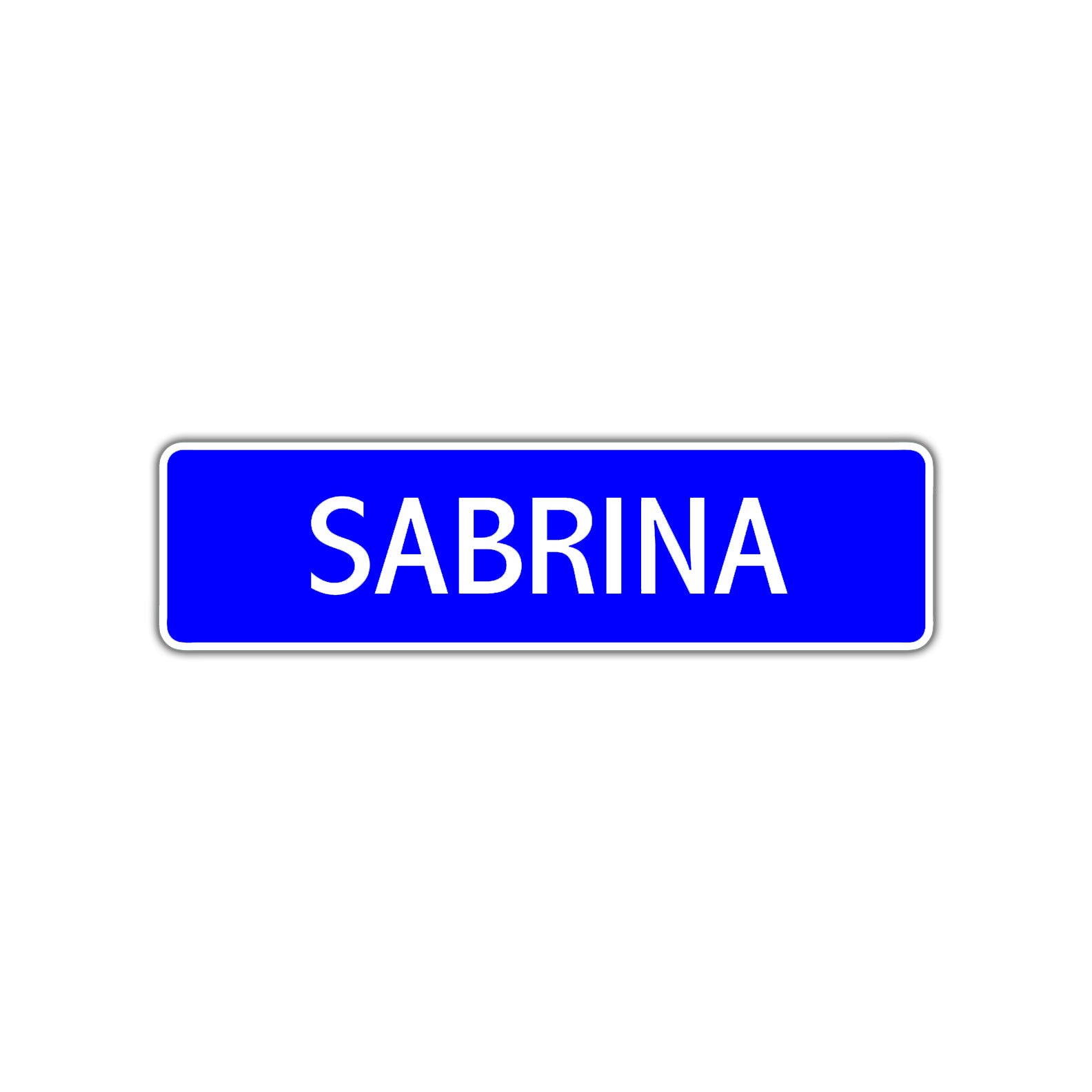 Sabrina Street Sign Children Name Room Plate