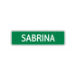 Sabrina Street Sign Children Name Room Plate