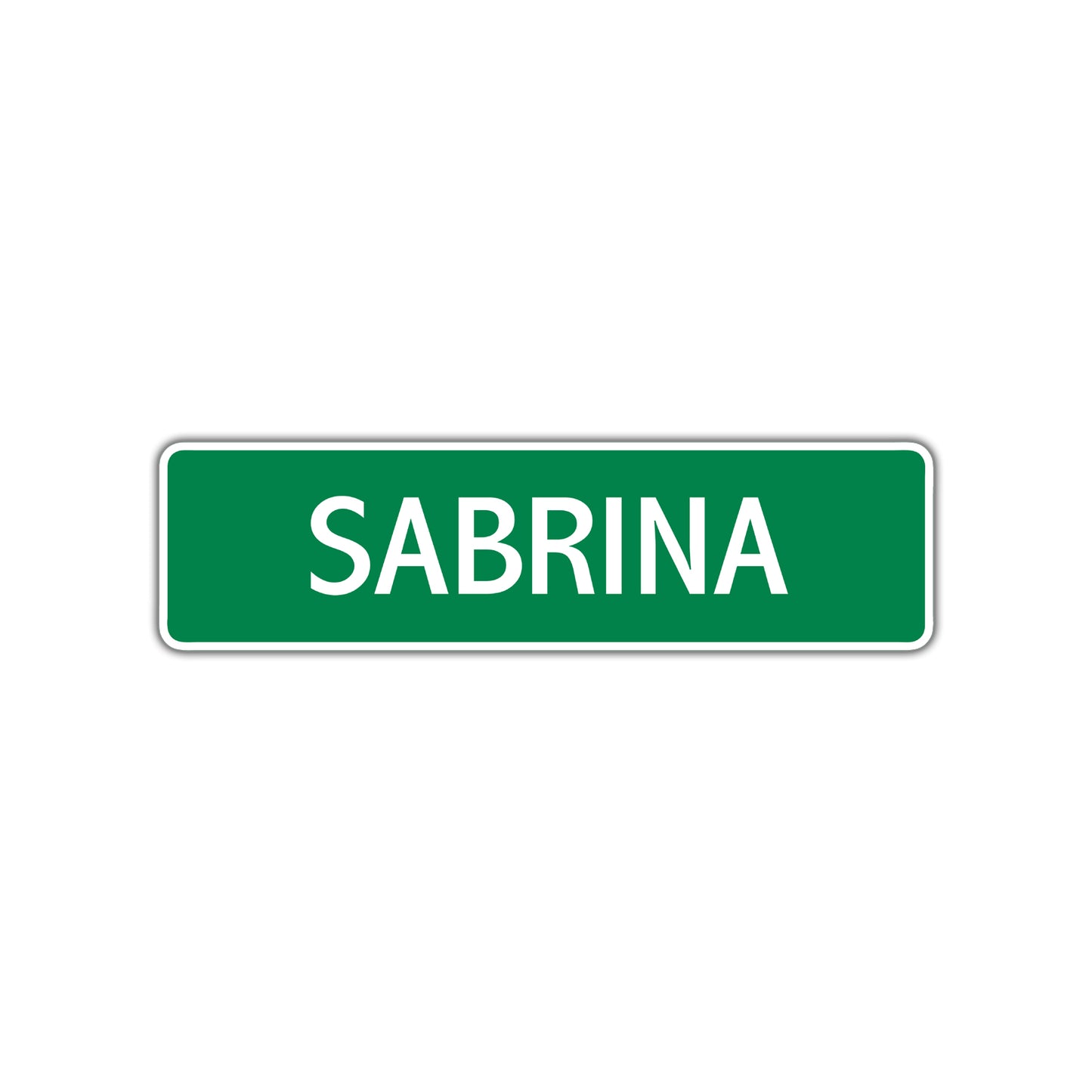 Sabrina Street Sign Children Name Room Plate