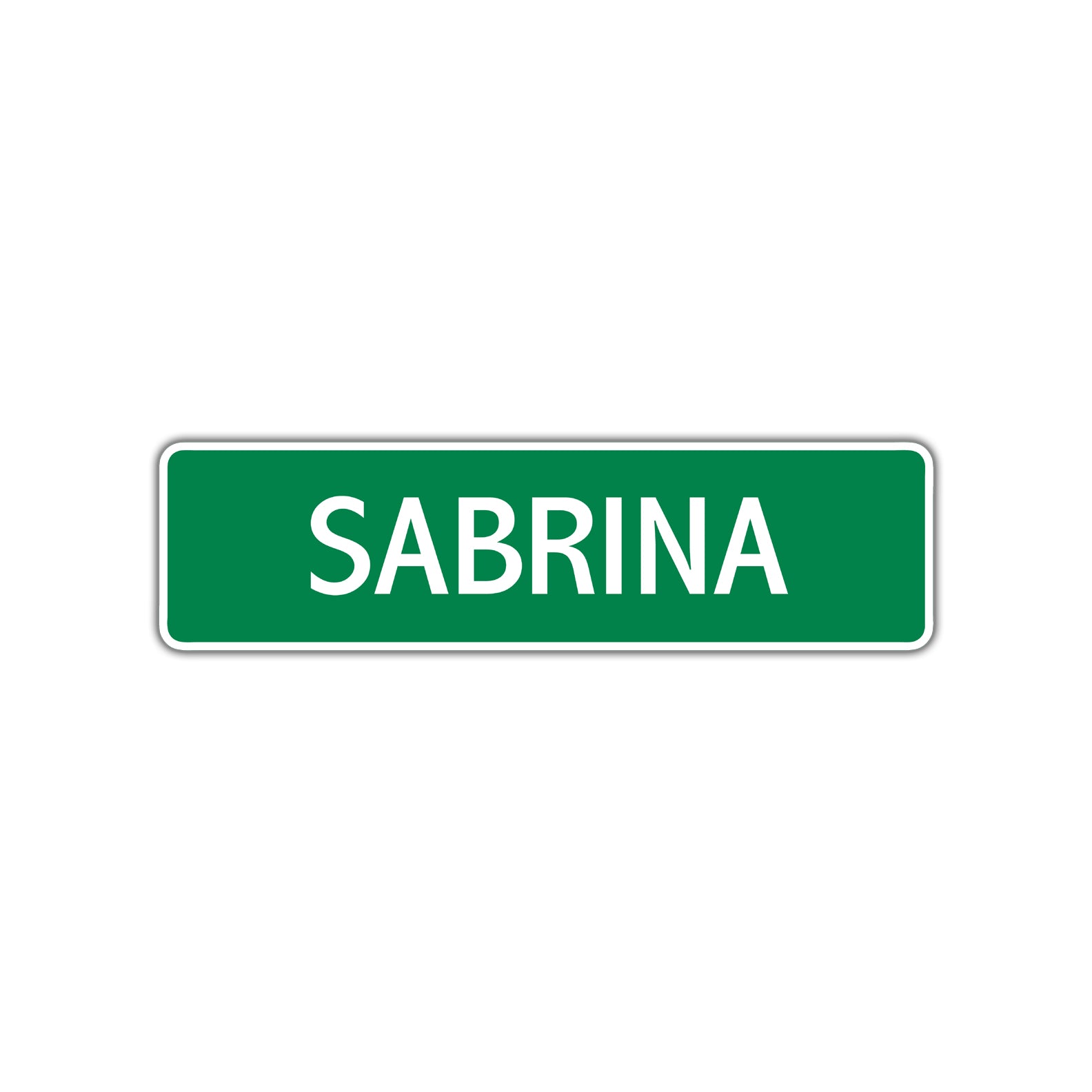 Sabrina Street Sign Children Name Room Plate
