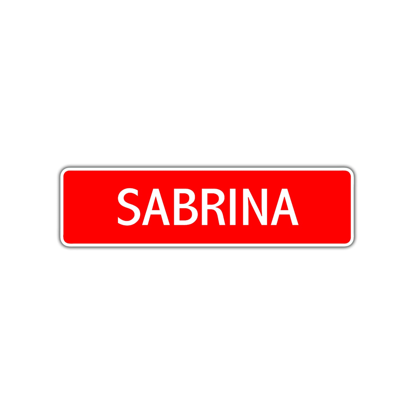 Sabrina Street Sign Children Name Room Plate