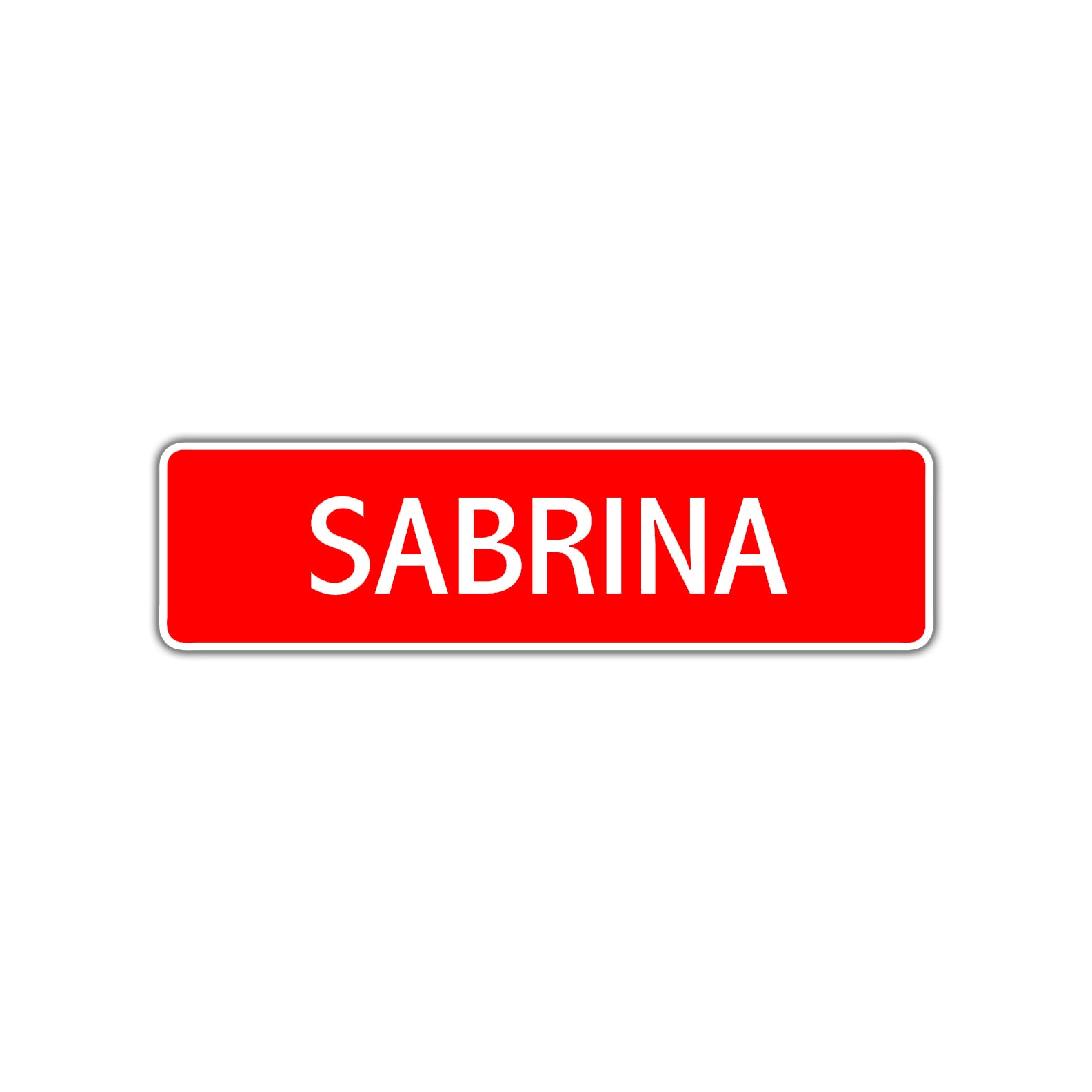 Sabrina Street Sign Children Name Room Plate