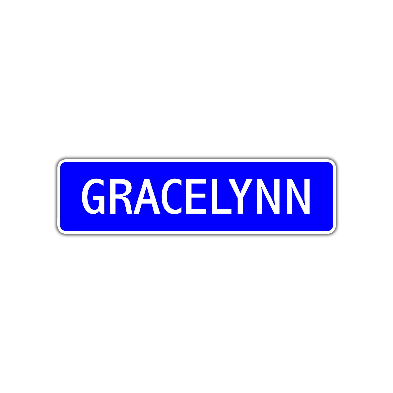 Gracelynn Street Sign Children Name Room Plate