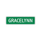 Gracelynn Street Sign Children Name Room Plate