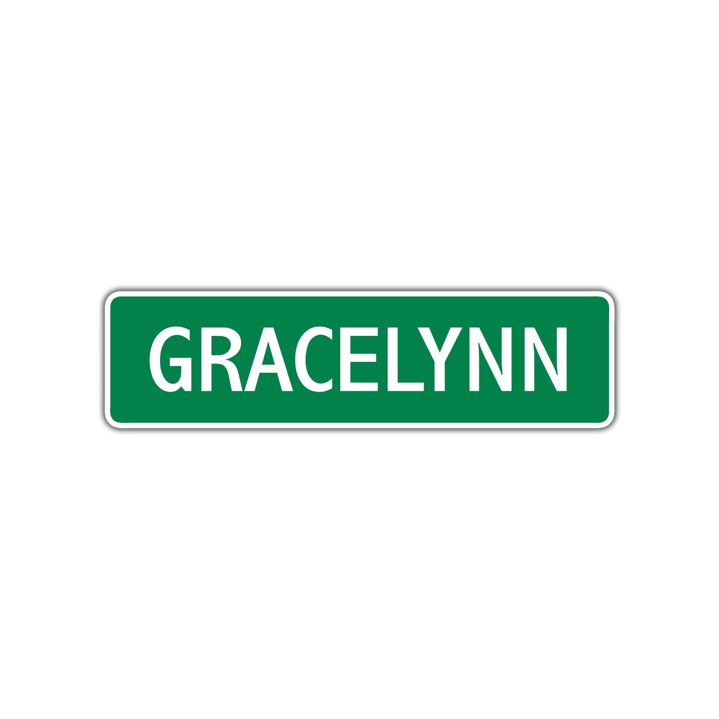 Gracelynn Street Sign Children Name Room Plate