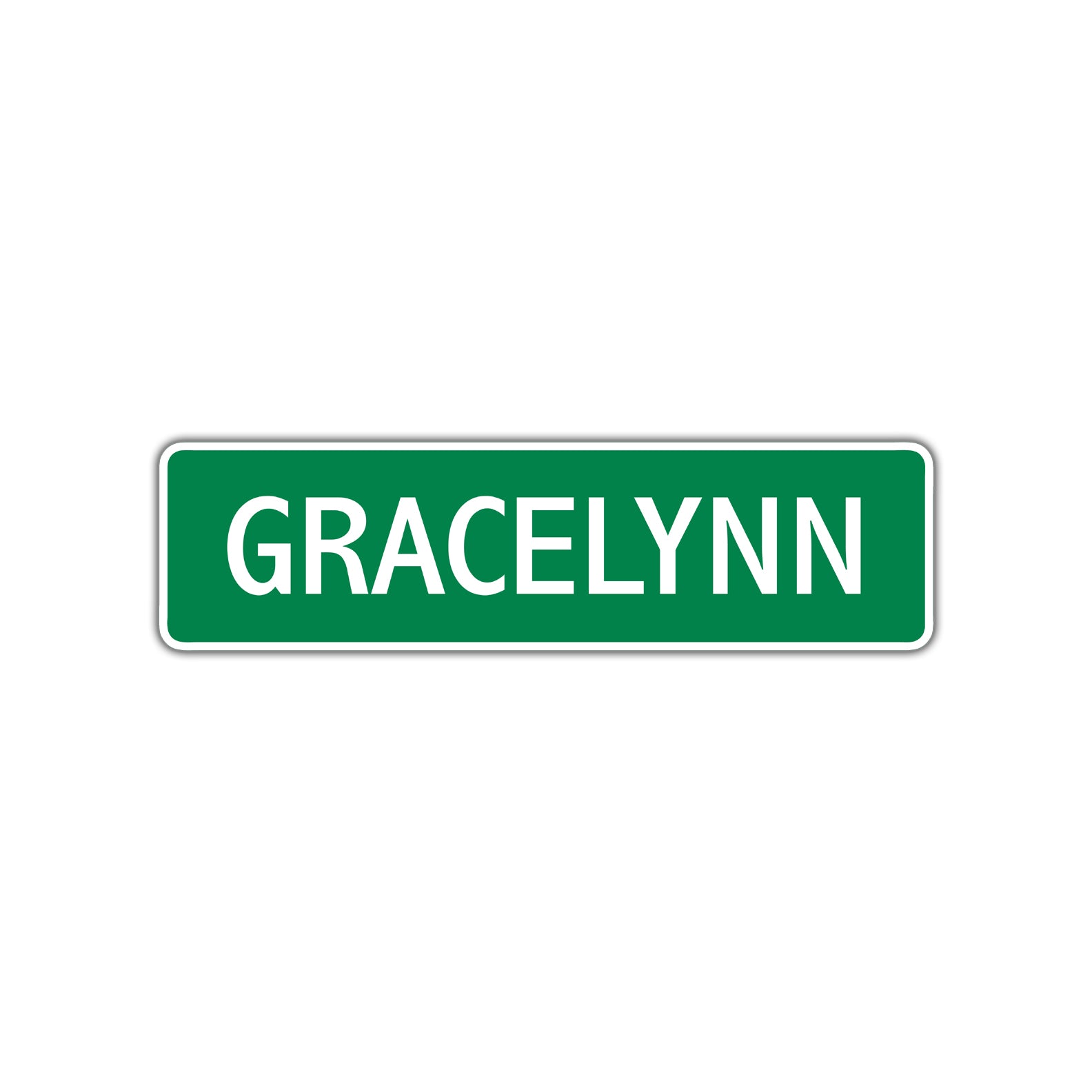 Gracelynn Street Sign Children Name Room Plate