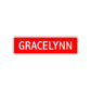 Gracelynn Street Sign Children Name Room Plate