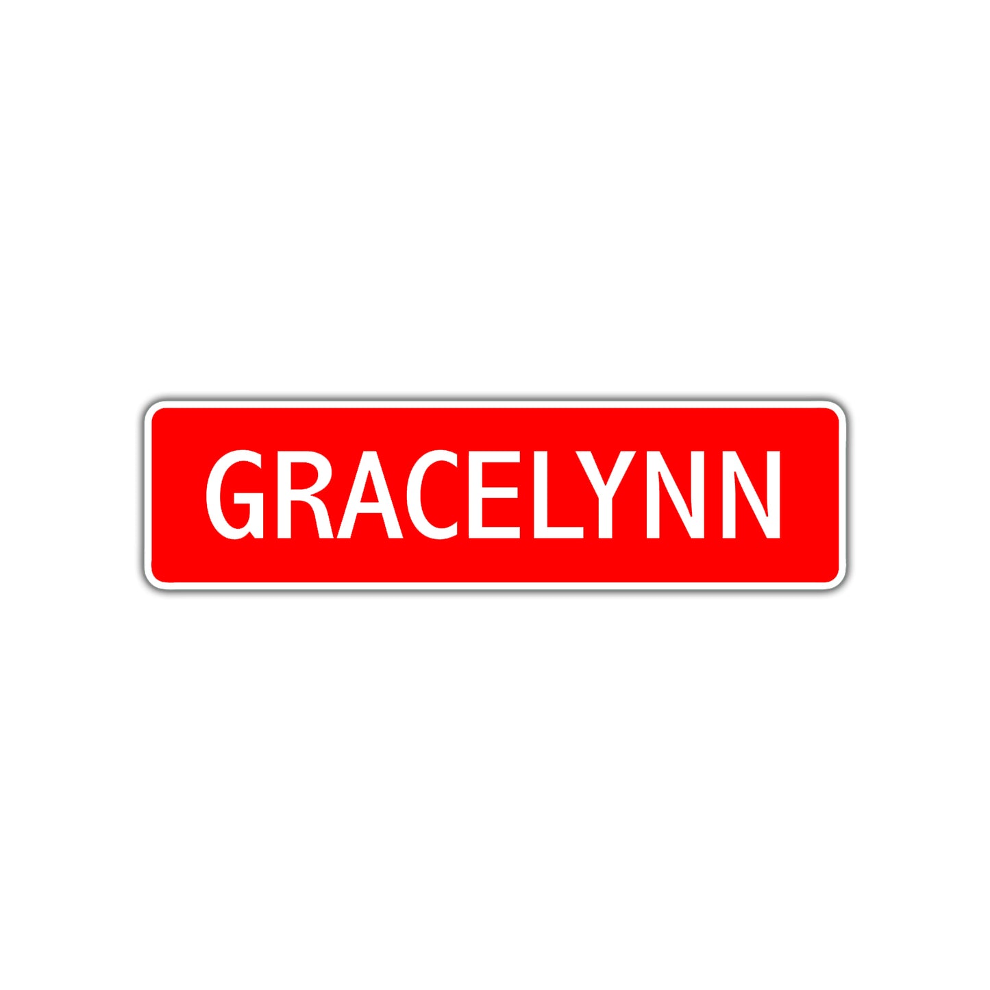 Gracelynn Street Sign Children Name Room Plate