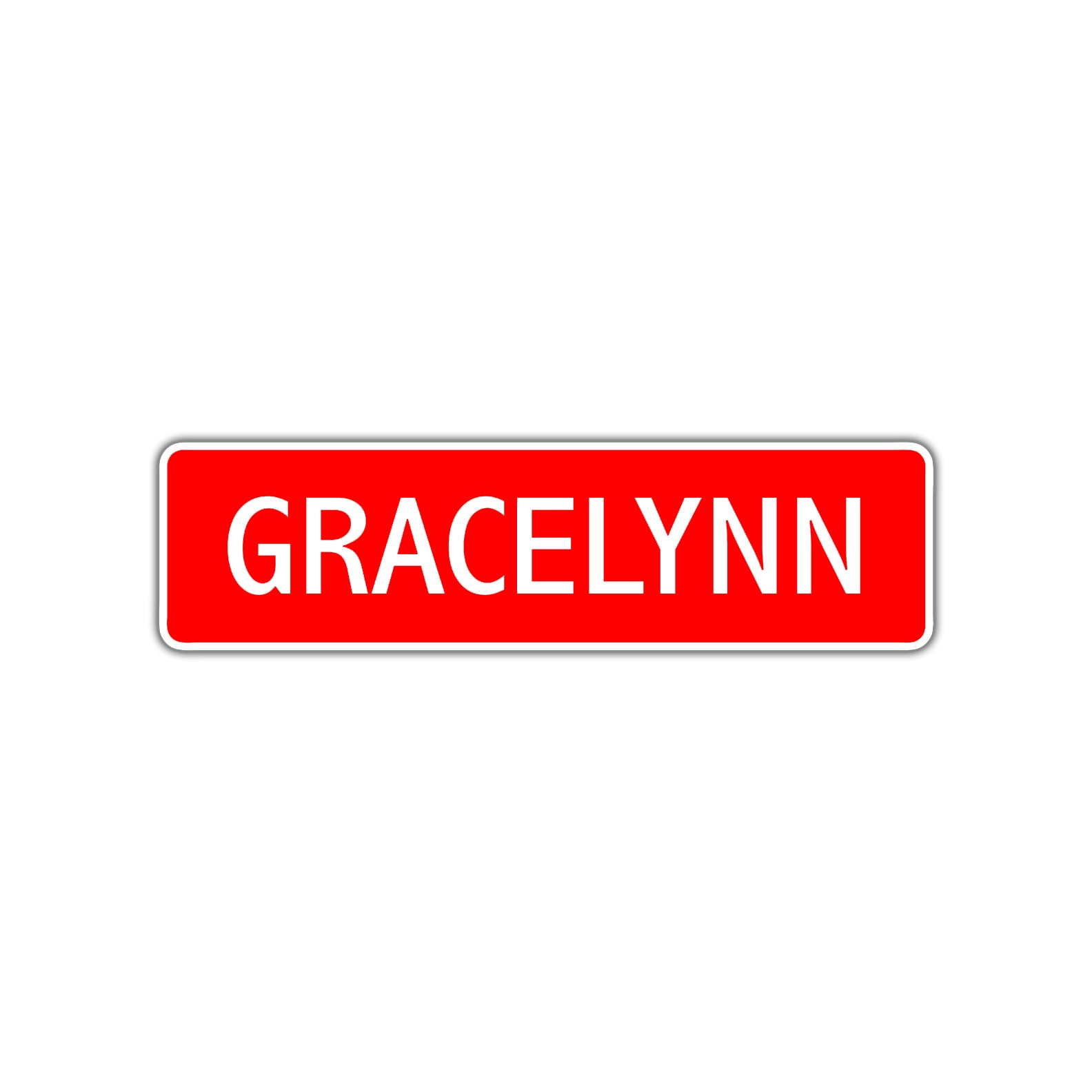 Gracelynn Street Sign Children Name Room Plate