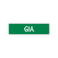 Gia Street Sign Children Name Room Plate